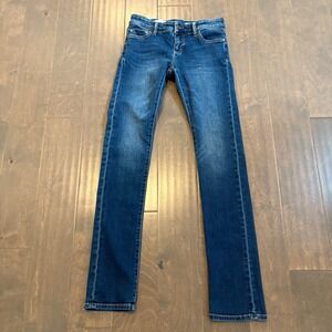 Pilcro and the Letterpress Parallel Jeans Women's‎ 26 Dark Wash 32" inseam